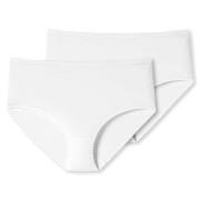 Schiesser Trosor 2P 95-5 Organic Cotton Midi Briefs Vit bomull 4XL Dam