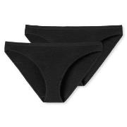 Schiesser Trosor 2P 95-5 Organic Cotton Mini Briefs Svart bomull X-Lar...