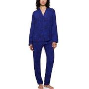 Triumph Boyfriend Fit Pyjama Mörkblå viskos 38 Dam