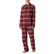 Schiesser Long Sleeve Pyjamas Röd bomull 42 Dam
