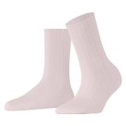 Falke Strumpor Women Cotton Rib Socks Ljusrosa bomull Strl 35/38 Dam