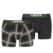 Levis Kalsonger 2P Argyle Check Boxer Grön bomull Large Herr