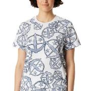 Schiesser Mix and Relax Short Sleeve Shirt Vit Mönstrad bomull XX-Larg...