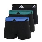 adidas Kalsonger 3P Active Flex Cotton Trunk Blågrön bomull Large Herr