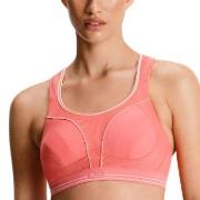 Shock Absorber BH Ultimate Run Bra Rosa/Vit polyamid I 70 Dam