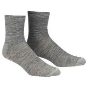 Damella Strumpor 2P Thin Wool Socks Ljusgrå Strl 35/38 Dam