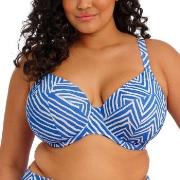 Elomi Fiji Falls Plunge Bikini Top Vit/Blå F 90 Dam