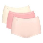 Sloggi Trosor 3P Basic Plus Maxi Colored Röd/Gul bomull 38 Dam