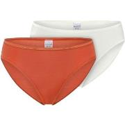 Schiesser Trosor 2P Modal Essentials Tai Colored Orange/Vit modal 48 D...