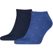 Tommy Hilfiger Strumpor 2P Cotton Sneaker Socks Small Pattern Marin/Bl...