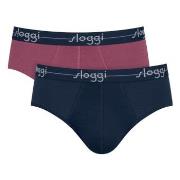 Sloggi Kalsonger 2P For Men Start Midi Flerfärgad-2 bomull Large Herr