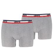 Levis Kalsonger 2P Sportswear Logo Base Boxer Gråmelerad bomull Small ...