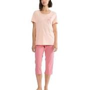 Triumph PK 02 Capri Pyjama Set Rosa bomull 36 Dam