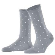 Falke Strumpor Spike Dot Women Socks Silvergrå bomull Strl 35/38 Dam