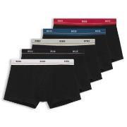 BOSS Kalsonger 5P Essential Trunks Svart bomull XX-Large Herr