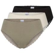 Schiesser Trosor 3P Modern Brazillian Slips Flerfärgad-2 bomull 46 Dam