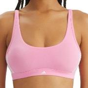 adidas BH Sport Active Essentials 3 Stripes Bralette Rosa bomull Large...