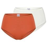 Schiesser Trosor 2P Modal Essentials Midi Slips Orange/Vit modal 44 Da...