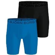 Björn Borg Kalsonger 2P Sports Lightweight Long Leg Boxers Svart/Blå p...