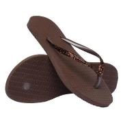 Havaianas Slim Glitter II Mörkbrun Strl 41/42 Dam