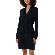 Schiesser Essentials Single Jersey Modal Bathrobe Svart modal X-Large ...