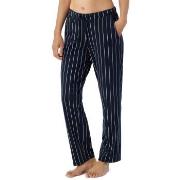 Schiesser Mix and Relax Jersey Long Lounge Pants Marin Randig bomull 4...