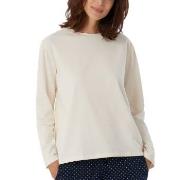 Schiesser Women Mix and Relax Long Sleeved Shirt Creme bomull 34 Dam