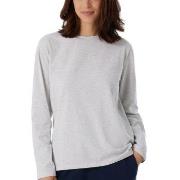 Schiesser Women Mix and Relax Long Sleeved Shirt Ljusgrå bomull 34 Dam