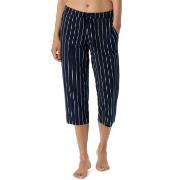 Schiesser Women Mix and Relax Pants Marin Randig bomull 44 Dam