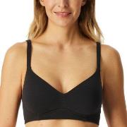 Schiesser BH Unique Cotton Soft Bra Svart bomull D 85 Dam