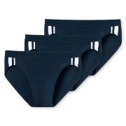 Schiesser Kalsonger 3P 95-5 Stretch Rio Slip Mörkblå bomull Small Herr