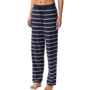 Schiesser Mix and Relax Long Cotton Pants Marin Randig bomull 44 Dam
