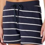 Schiesser Women Mix and Relax Cotton Shorts Marin Randig bomull 46 Dam
