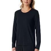 Schiesser Women Mix and Relax Longsleeved Shirt Svart modal 38 Dam
