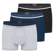 Schiesser Kalsonger 3P Organic Cotton Woven Boxer Brief Mörkblå bomull...