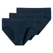 Schiesser Kalsonger 3P Supermini Briefs 3XL-4XL Mörkblå bomull 4XL Her...