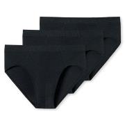 Schiesser Kalsonger 3P Supermini Organic Cotton Briefs Svart bomull La...