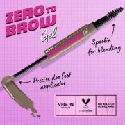 NYX Professional Makeup Zero To Brow Longwear Vegan Tinted Eyebrow Gel...