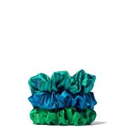 SILKE London Hair Scrunchies (Various Colours) - Blue and Green