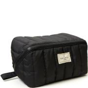 The Flat Lay Co. Full Size Drawstring Makeup Bag in Hot Pink Velvet