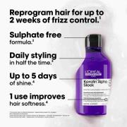 L'Oréal Professionnel Keratin Alpha Sleek Shampoo Anti Frizz & Smoothi...