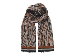 Becksöndergaard Zobra Corga Scarf 100x200 cm, Brownish, 100% Organisk ...