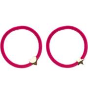 Dark 2 Pk Velvet Hair Tie Pink - pcs 1