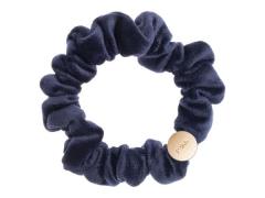 Dark Mini Velvet Scrunchie Hair Braid Navy Blue - pcs 1