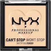 NYX Professional Makeup Can’t Stop Won’t Stop Mattifying Powder Light ...