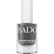 IsaDora The Wonder Nail Polish Quick dry & Longwear  Graphite Grey - 5...