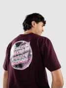 Santa Cruz Chrome Space Dot T-Shirt blackcurrant