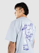 Cleptomanicx Krooked Gulls T-Shirt arctic ice