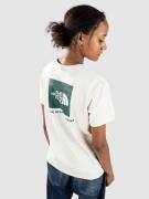 THE NORTH FACE Relaxed Redbox T-Shirt white dune/evergreen