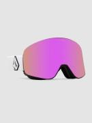 Volcom Odyssey Matte White+Bonus Lens Goggle pink chrome